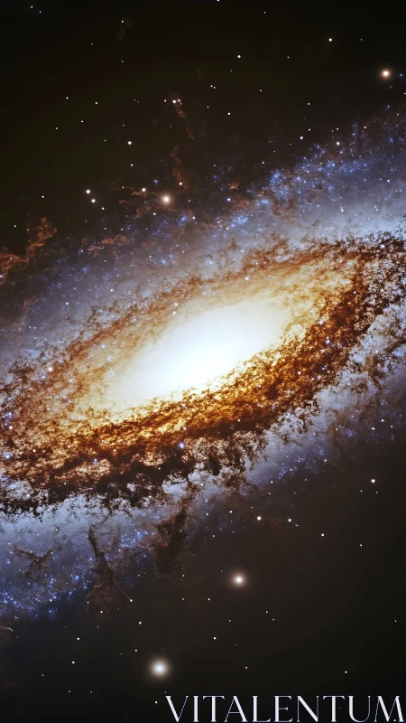 Star-forged whirlpool swirls light and dust through silence