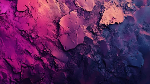 Abstract textured wall in vivid pink and purple gradient style.