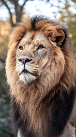 Lion monarch studies the breeze with quietly blazing eyes