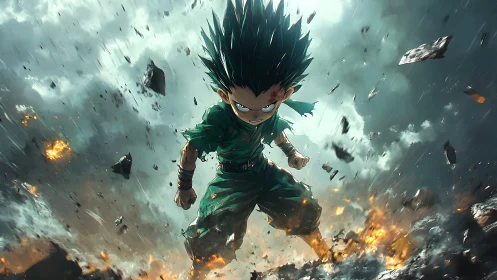 Storm-hardened child detonates fury amid falling sky