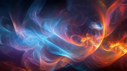 Energy gradients in multicolor fractal wisps with luminous turbulence