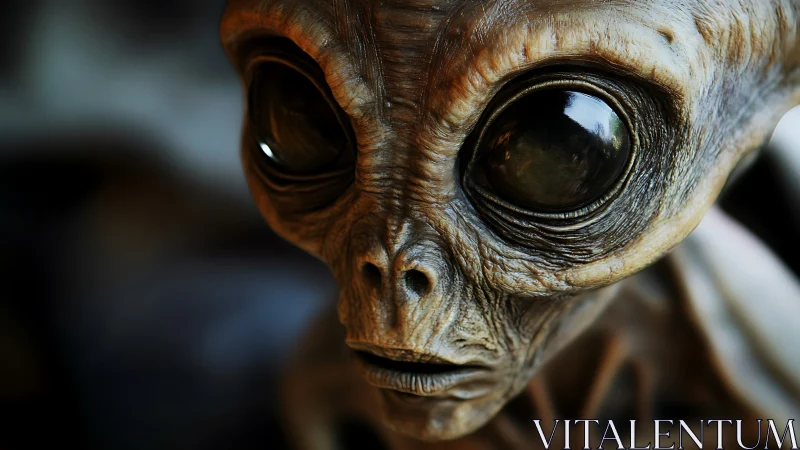 Close-up render shows detailed alien creature face and eyes