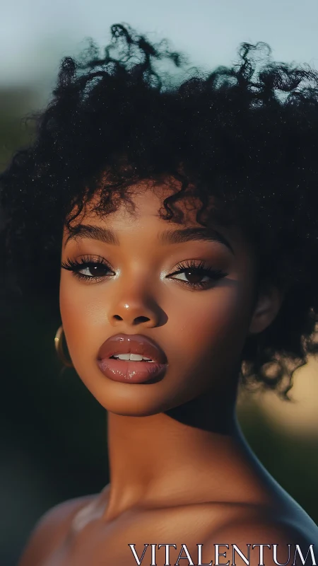 Sunlit portrait with shallow depth and precise tonal modeling.