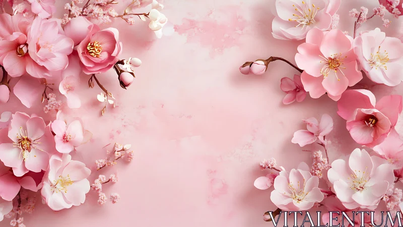 Blossoms in Soft Pink: A Serene Floral Symphony.