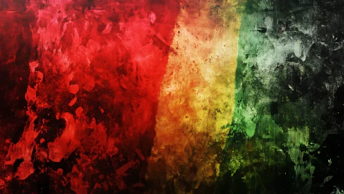 Triad of Turbulent Color Fields in Rasta-Lit Drift.