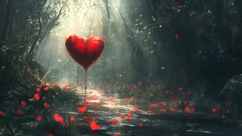 A Glowing Heart Blooms in the Enchanted Forest