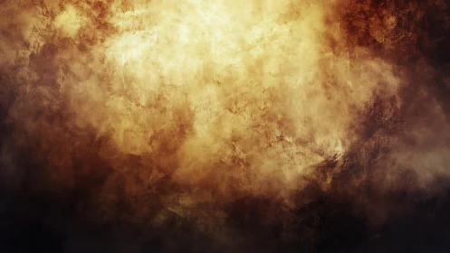 Burnished Ember Haze Across a Weathered Golden Sky.