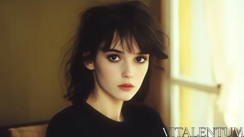 Soft morning light studies a quiet, wide-eyed portrait