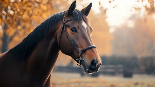 Equine portrait study with shallow depth-of-field precision.