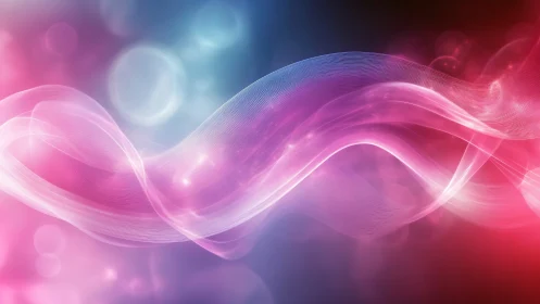 Neon ribbon currents drifting through cotton candy cosmos.