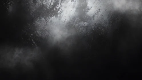 Low key misty surface with wet textured highlights in shadow.