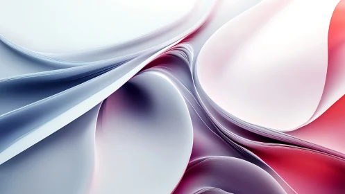 Fluid gradient ribbons in minimalist 3D abstract composition.