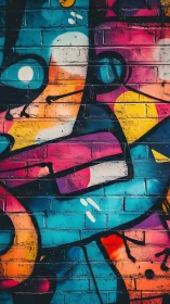 Colorful graffiti wall bursting with playful street energy.
