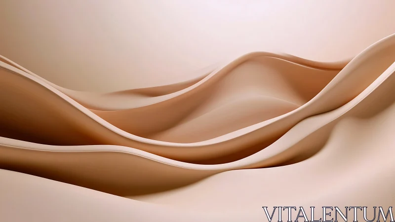 Gentle abstract dunes flow in soft waves of warm beige light