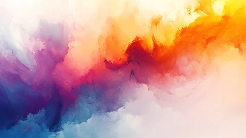 Solar storm of color swirling through painted dream skies.