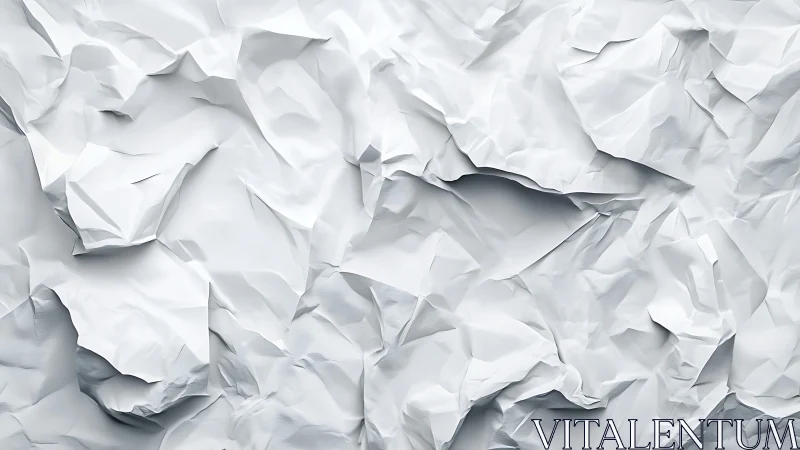 Crinkled paper canyons drift softly through pale light