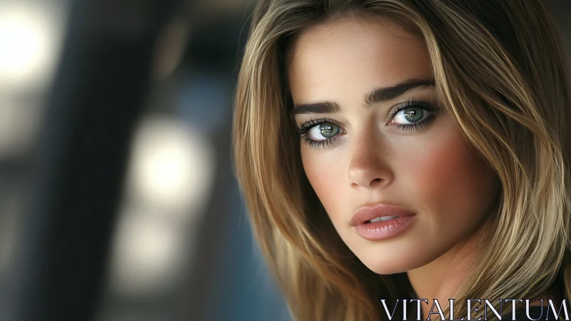 Close-up portrait shows highly detailed digitally rendered face