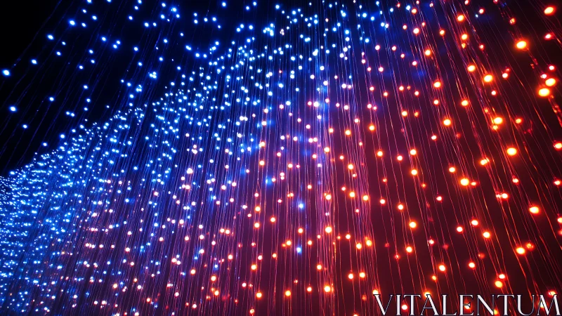 Bioluminescent pixel rain cascading through neon dusk.