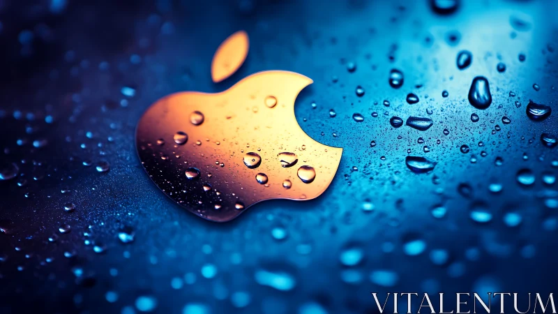 Golden Bitten Apple Drowns in Electric Rain.