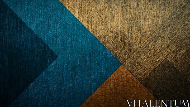 Bold teal and gold geometric textures create a modern welcome