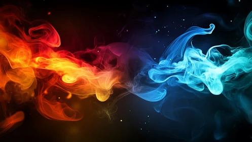 Fire and Ice: Dynamic Opposing Energy Flows.
