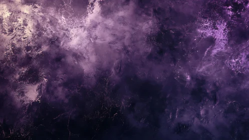 Deep violet nebula field rendered in abstract digital painting