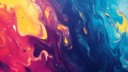 Luminous color currents swirl across a fluid abstract canvas.