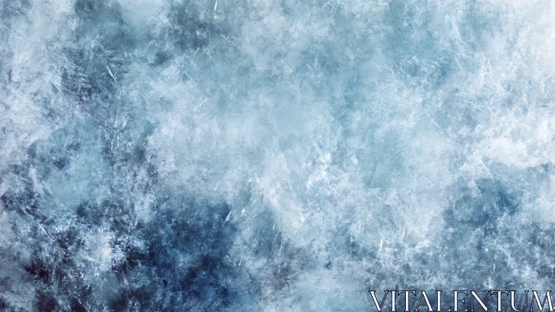 Frozen ice texture background with frosted crystal detail.