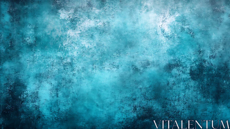 Textured turquoise and teal abstract painted background