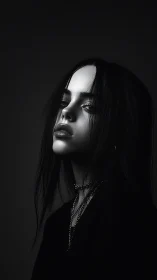 Moody monochrome portrait captures quiet, introspective defiance