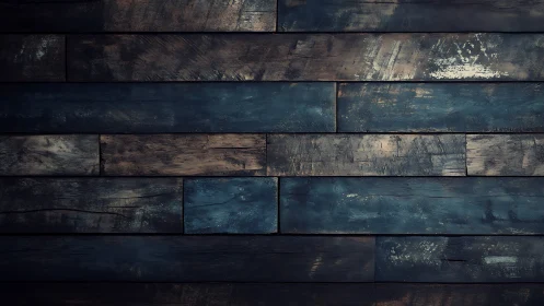Horizontal wooden boards form a dark weathered panel surface