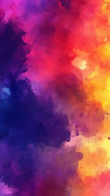 Radiant clouds of color drift softly across a dreamy sky