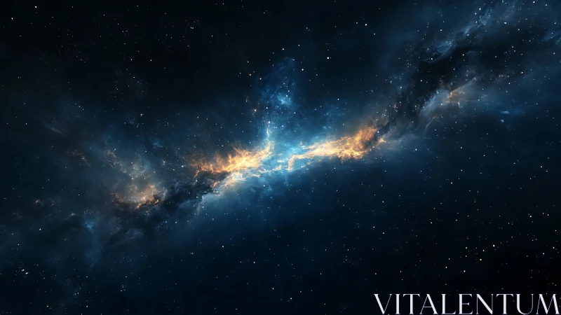 Starlit Rift Where Cosmic Ember Rivers Quietly Roar.