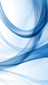 Gentle blue waves of light flowing in calm motion.