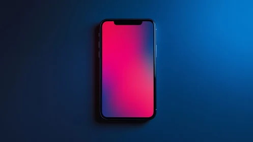 Neon Portal Glow: Smartphone Caught Between Dimensions.