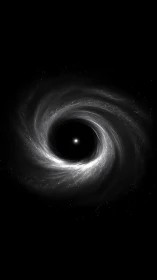 Black hole vortex glows with luminous accretion disk