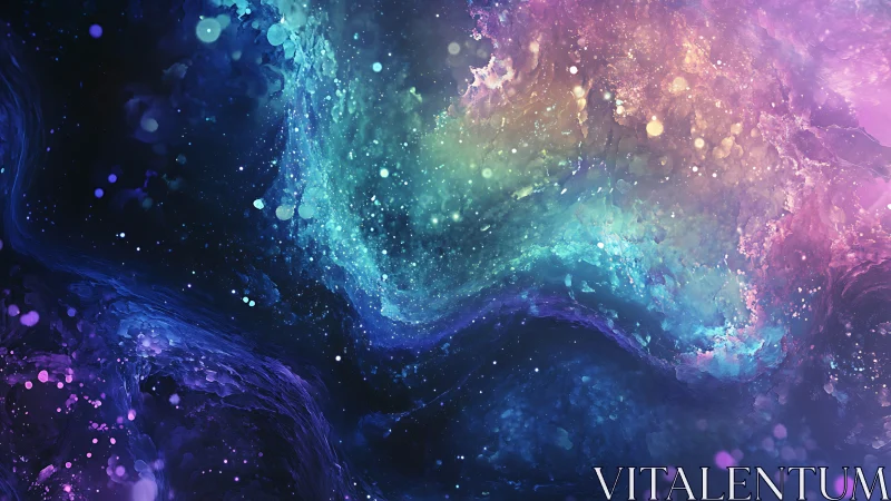 Multicolored nebula-like digital field occupies the full frame