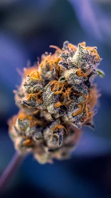 Macro botanical trichome cluster with shallow depth of field.