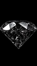 Midnight-cut crystal prism carves light from pure shadow