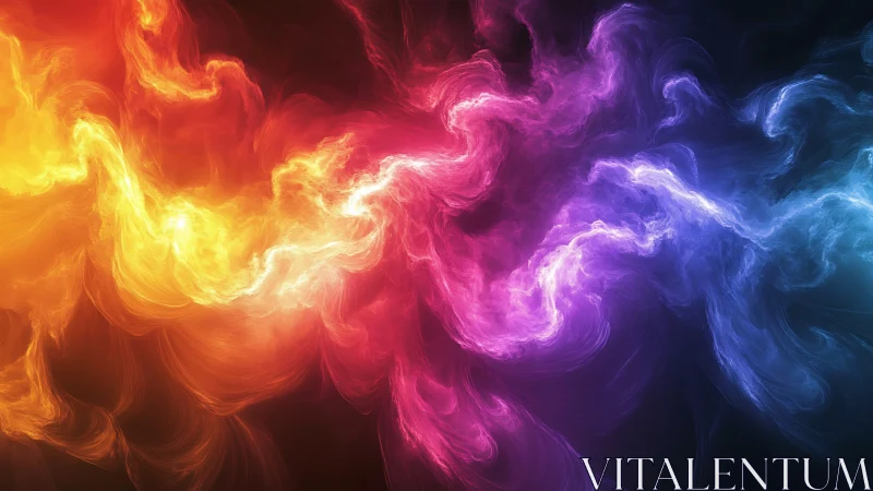 Luminous Fluid Waves: Dynamic Color Spectrum Gradient