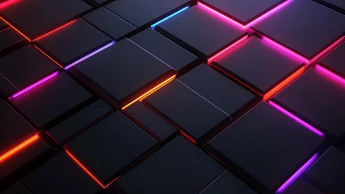 Neon-lit midnight tiles pulse with digital afterglow.