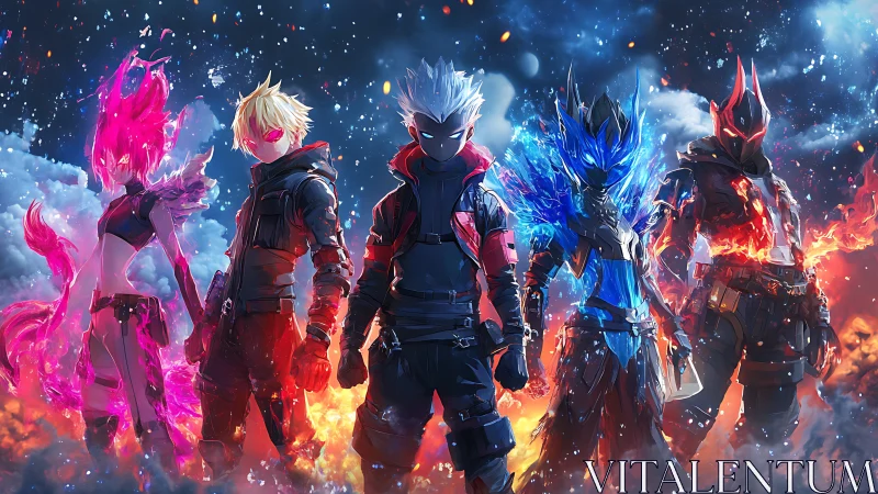 Elemental heroes unite in a blazing cyber-fantasy showdown.