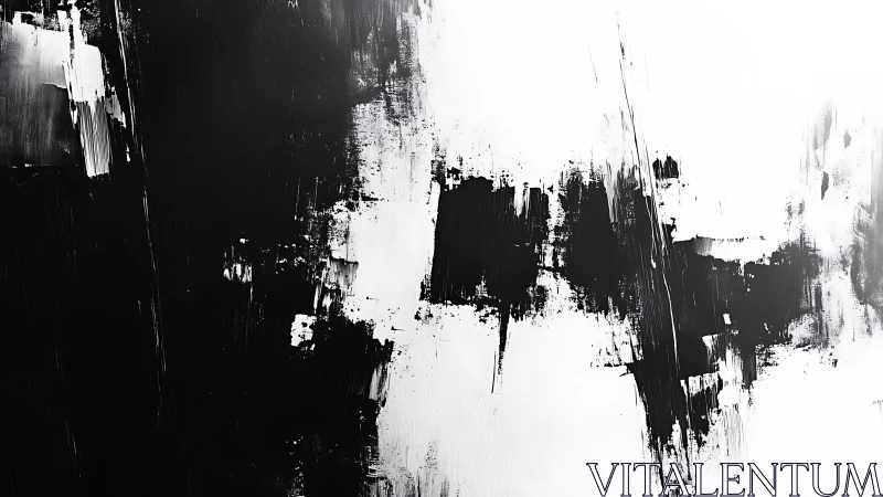 Vertical monochrome strokes crossing stark tonal divide.