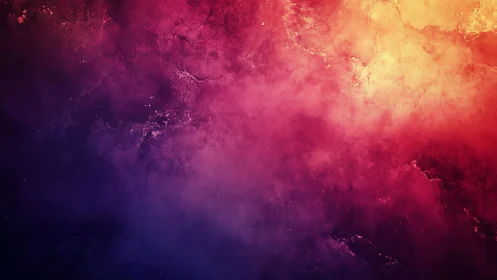 Gradient nebula texture with red, purple and orange hues.