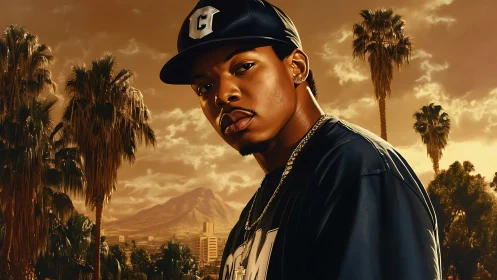 Sunlit city swagger crowns a modern urban desert king