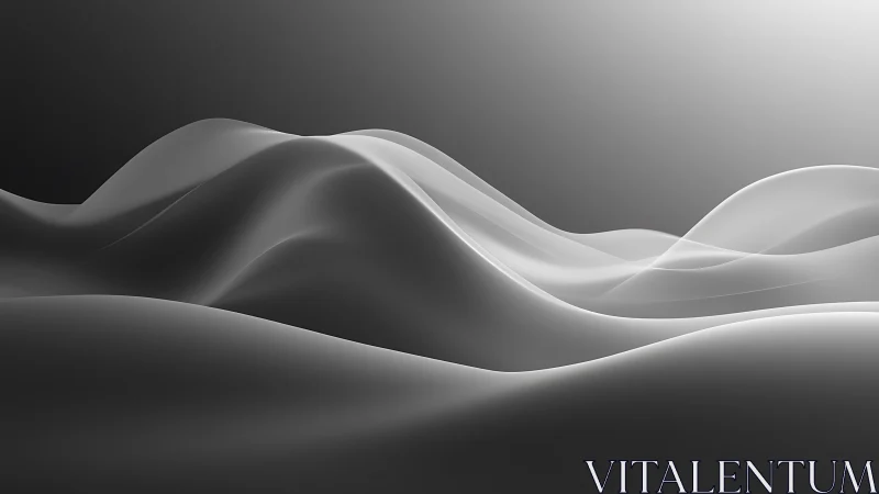 Monochrome parametric waveforms in continuous surface gradient.