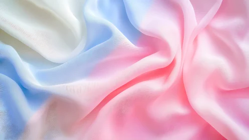 Soft pastel silk folds with flowing gradient light.