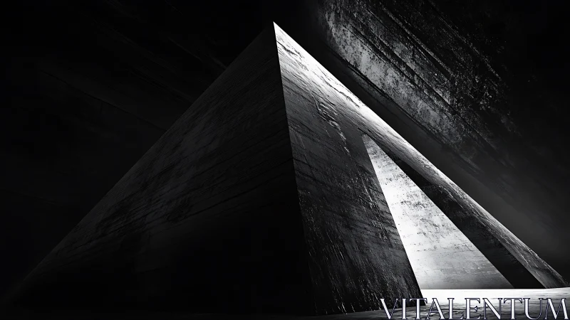 Concrete structural void with directed light penetration