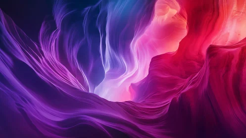 Spectral canyon vortex with luminance-gradient flowfields.