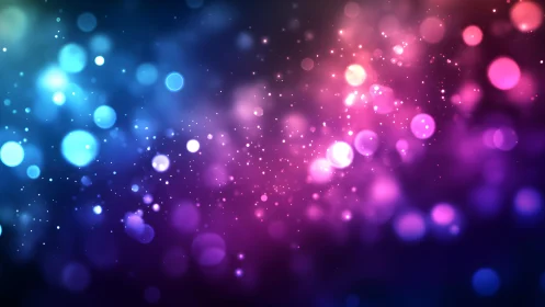 Colorful abstract bokeh lights background in vibrant soft-focus style.